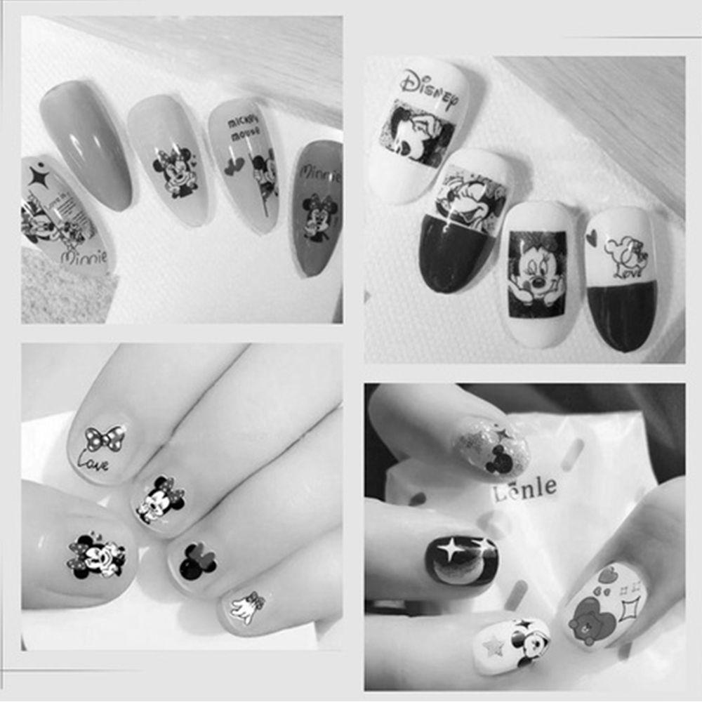 Miếng Dán Trang Trí Móng Tay Hình Chuột Mickey Dễ Thương DIY