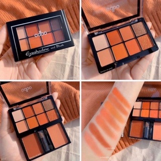 Set phấn mắt & má hồng odbo eyeshadow and blush 8 ô thái lan