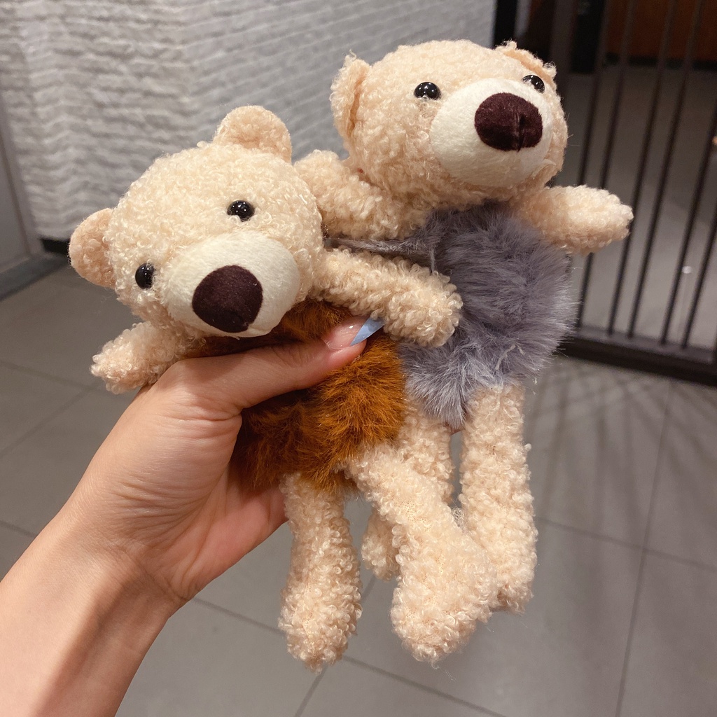 Cột tóc scrunchies hình gấu bông vải mịn cực đáng yêu Tiluca S55