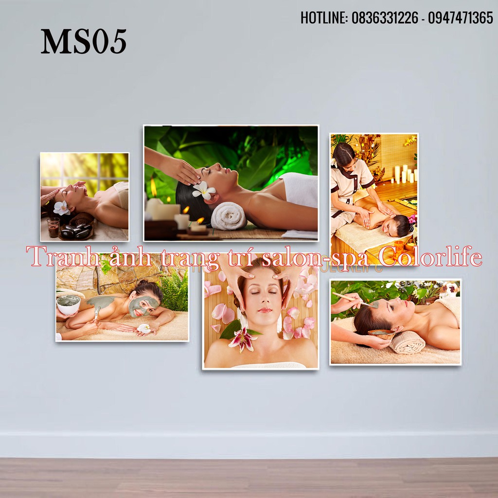 BỘ TRANH SPA DÁN TƯỜNG TRANH SPA SIÊU ĐẸP GIÁ XƯỞNG B62 COLORLIFE | BigBuy360 - bigbuy360.vn