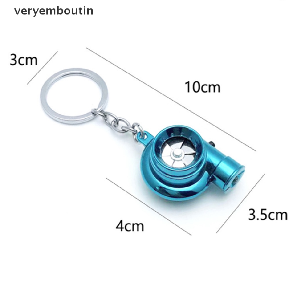 Móc khóa kiêm củ sạc turbo bằng kim loại màu crom tiện dụng