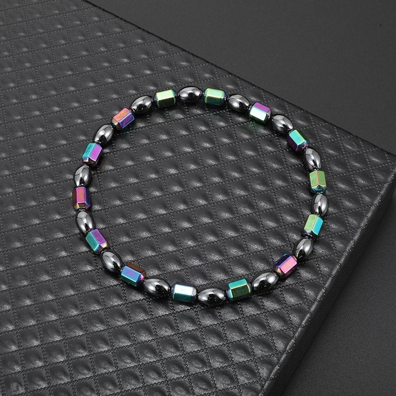 Lắc Chân Chuỗi Hạt Đá Hematite Giảm Cân Chống Mệt Mỏi Chăm Sóc Sức Khỏe