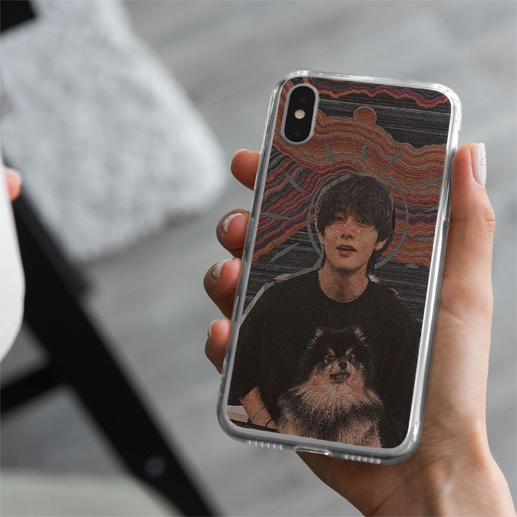 Ốp lưng iphone silicon Idol KPOP BTS V taehyung so cute  BLUBTS0208