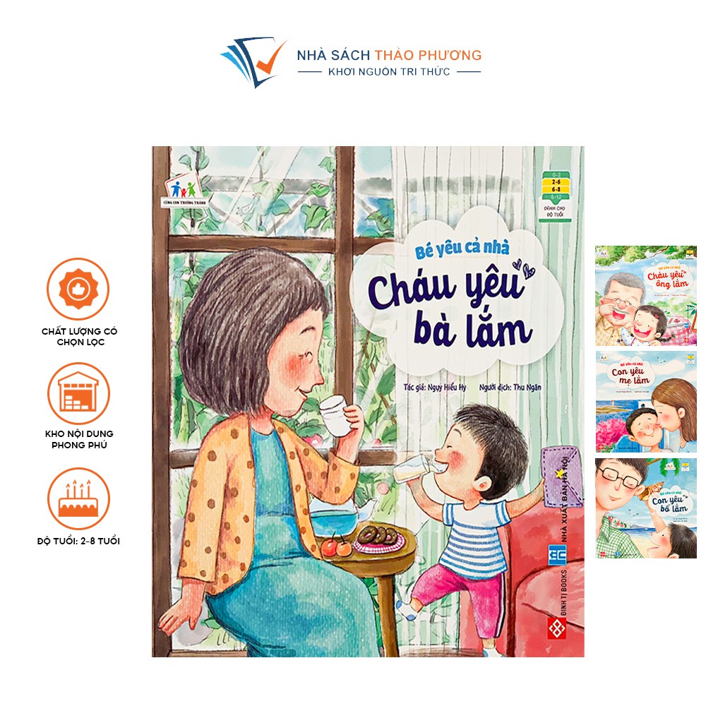 Sách - Bé yêu cả nhà truyền tải tình cảm gia đình ( Trọn bộ 4 cuốn )