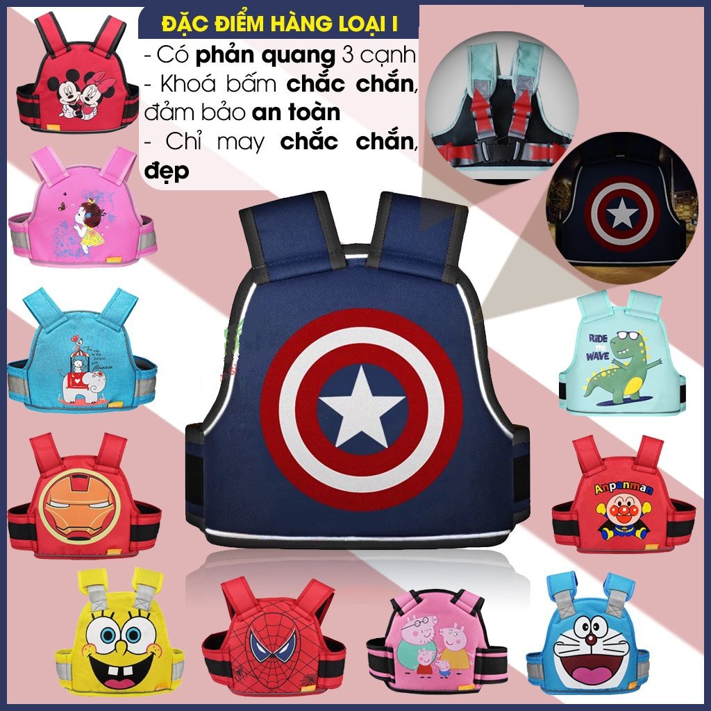 Đai xe máy an toàn chống gù giữ an toàn cho bé khi đi xe máy, xe đạp cùng bố mẹ No.100949