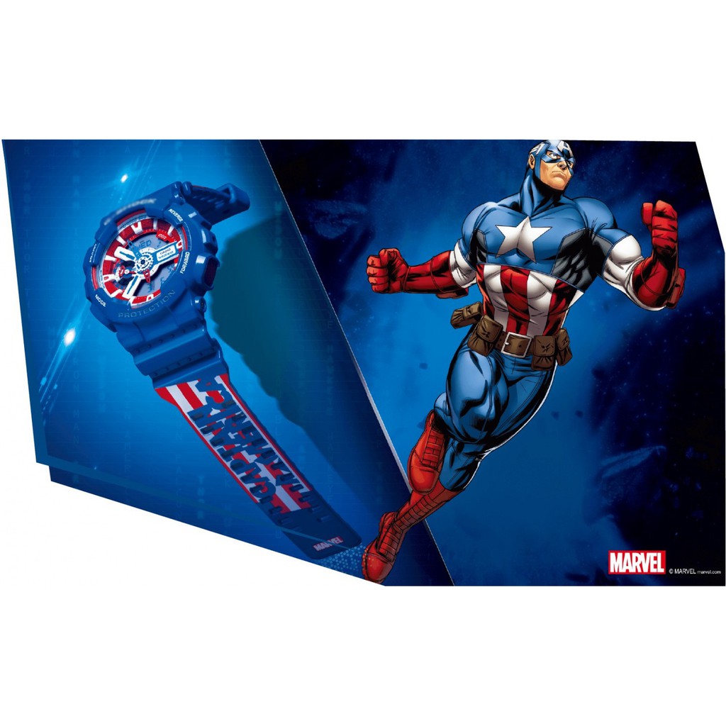 Đồng Hồ Avengers Marvel x Captain America GA-110 - Đồng Hồ Nam Phiên Bản Giới Hạn Đặc Biệt | BigBuy360 - bigbuy360.vn