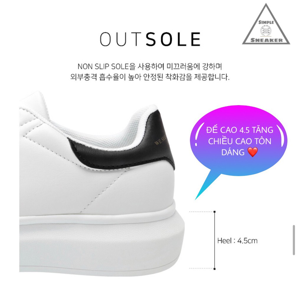 Giày Domba High Point BlackFREESHIPDomba Gót Đen Chính Hãng - Giày Domba Hàn Quốc Chuẩn Auth - Simple Sneaker