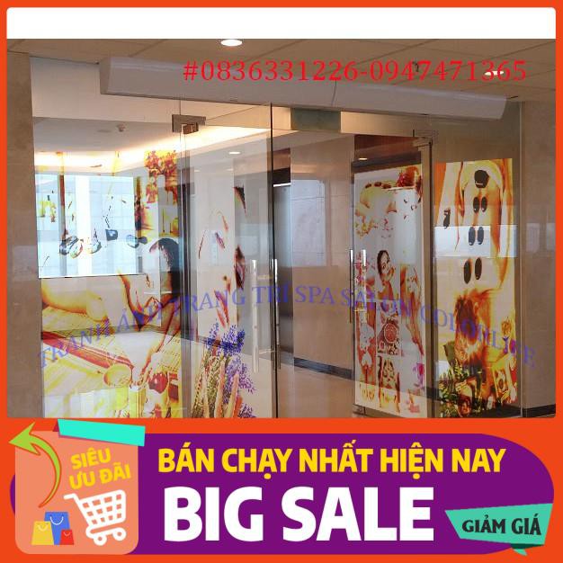 TRANH DÁN CỬA KÍNH SPA CAO CẤP