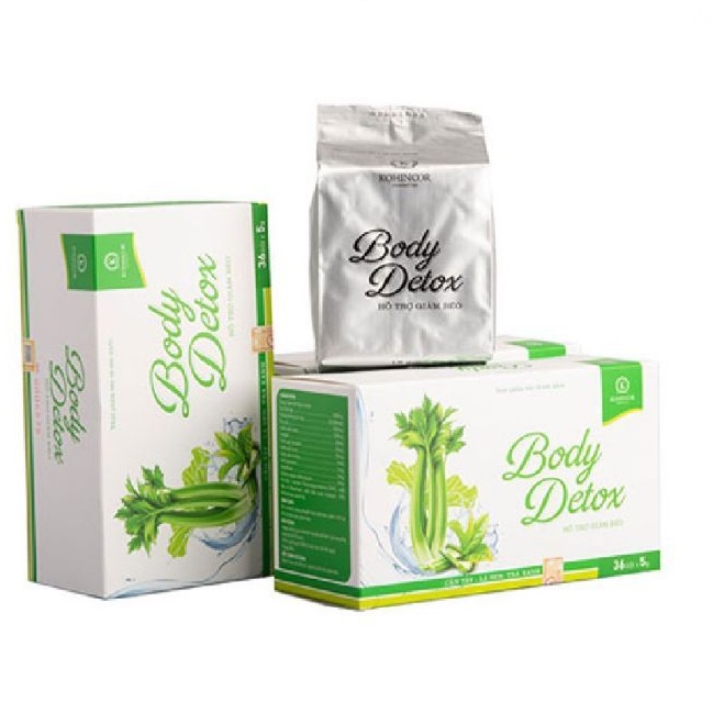 Body Detox Kohinoor, Cần tây, Lá sen, Trà xanh- Hỗ trợ giảm béo, thanh lọc cơ