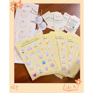 Set Sticker, 20 Miếng dán trang trí, miếng dán treo nôi đánh dấu cột mốc phát triển cho bé yêu cực đẹp