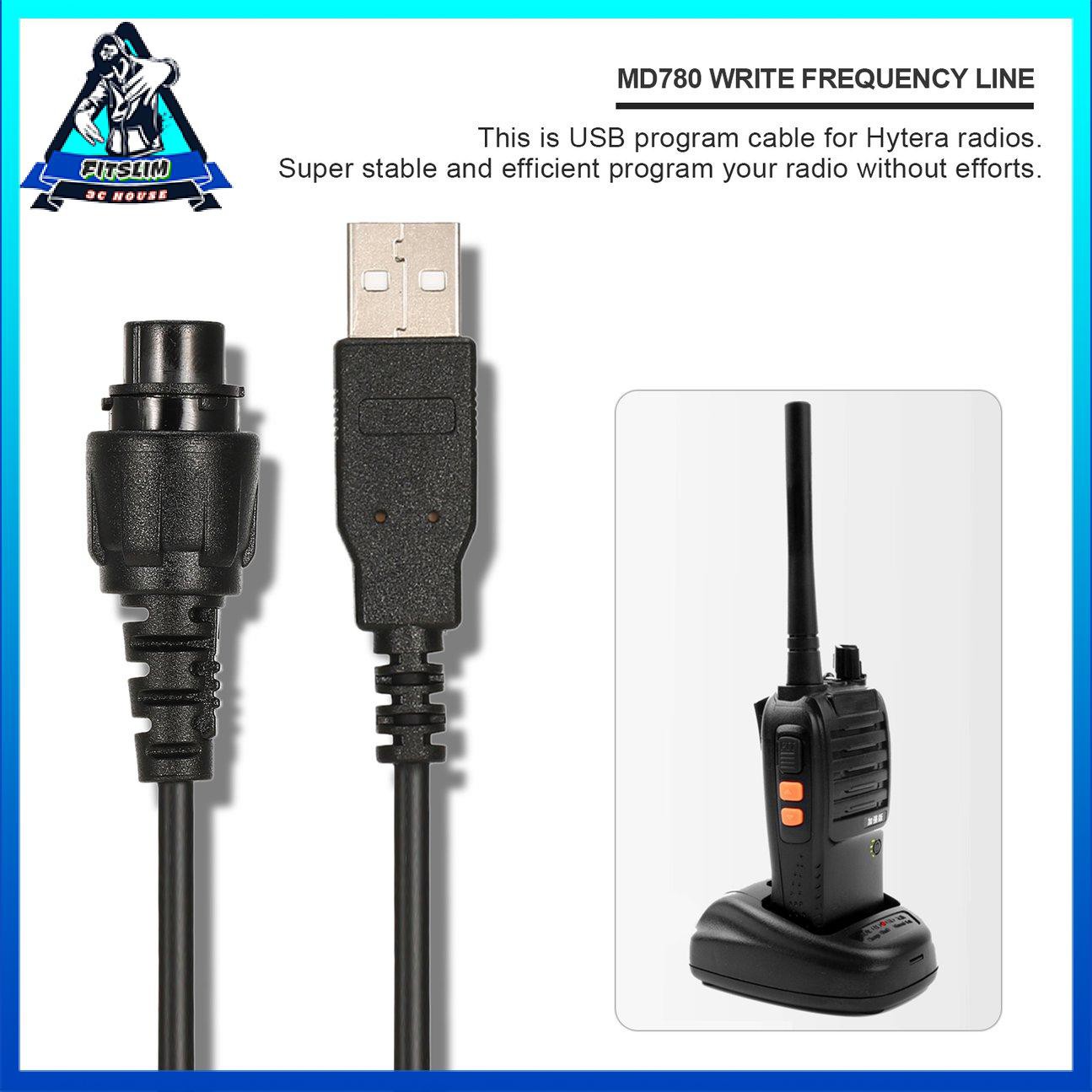 Cáp lập trình USB PC-37 cho Phụ kiện radio hai chiều HyT Hytera Radio