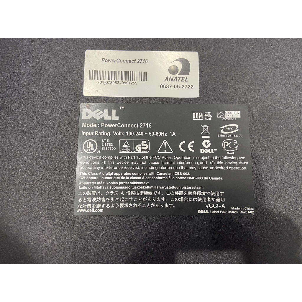 Bộ chia mạng Dell PowerConnect 2716 Managed 16 ports lan 1G