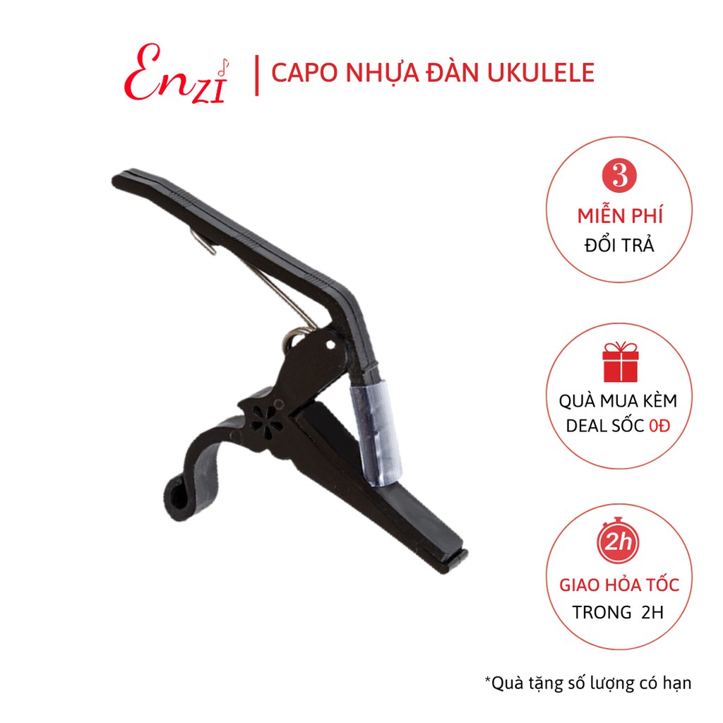 Capo đàn ukulele nhựa mua kèm giá sốc Enzi