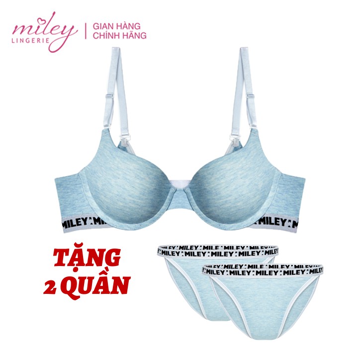 [MUA 2 GIẢM THÊM 5%]Bộ Đồ Lót Melange High-cut Sporty Chic Miley Lingerie BRC -FCB01