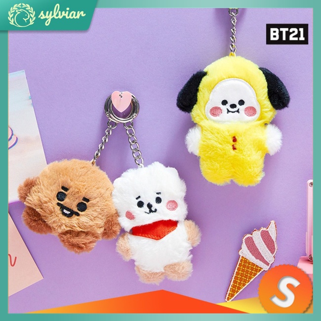 Móc Khóa Hình Thú Nhồi Bông BT21 2020 Dễ Thương
