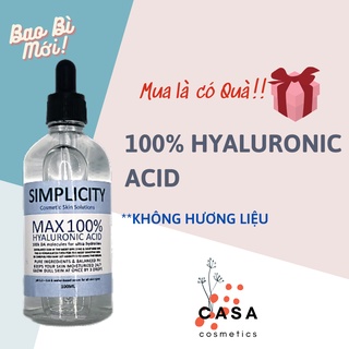 [LAB ẤN ĐỘ-SIMPLICITY] Serum siêu cấp ẩm se khít da 100% Hyaluronic Acid