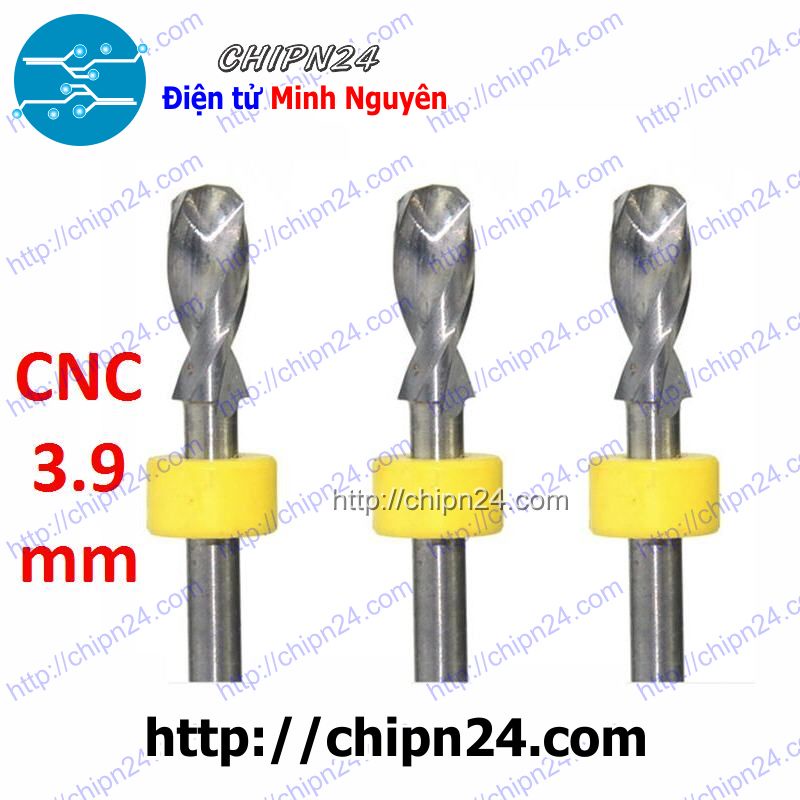 [1 CÂY] Mũi khoan mạch in CNC 3.9mm (Mạch điện tử, PCB)