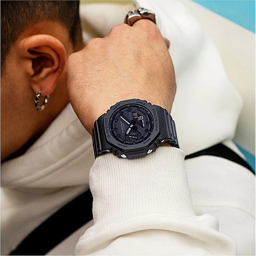 Đồng hồ nam Casio G-Shock GA-2100 / GA-2100-1A1 chống va đập, chống nước 100m, hàng chính hãng, bảo hành 05 năm