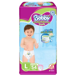 (tặng 4 miếng) tã quần Bobby size L56