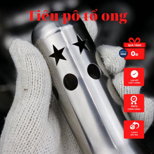 Ống tiêu giảm thanh Pô độ inox 304 có màng lọc tổ ong lắp cho các loại pô nổ như R9 SC MIVV LEOVINCE AKAMOVIC .....