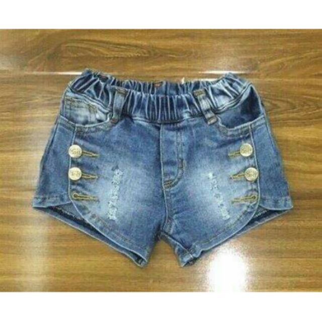 Quần sọt jeans gắn nút 10-25kg