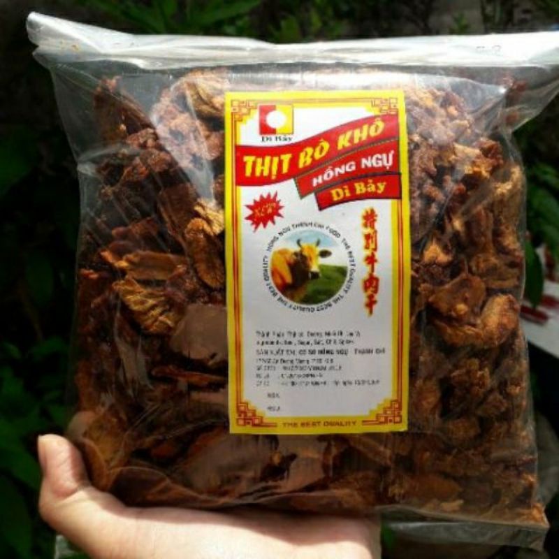 1 Ký Khô Bò Miếng To Giòn Rụm