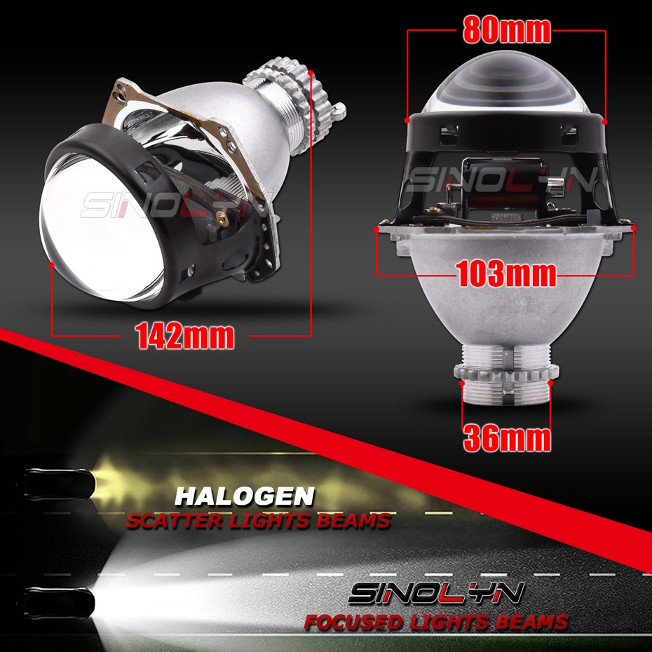 Đèn bi cầu Bóng Đèn Pha H4 Hella 3r G5 3.0 Inch D2S D2H Xenon Màu Xanh Dương Cho Xe Hơi / Xe Máy