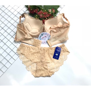 Bộ đồ lót Boya ren 3 móc, áo mút mỏng