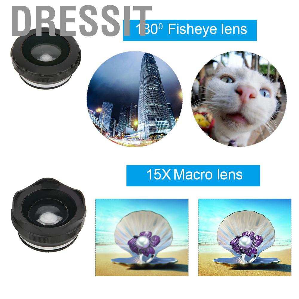 Bộ Lens 12x Zoom 0.36x Wide Angle 15x Macro 180 Cho Điện Thoại Samsung Huawei Xiaomi