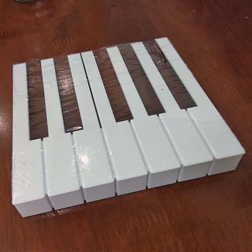 Bộ Phím Trắng Đàn Piano | 52mm | Chữ Nổi TQ | Linh Kiện Đàn Piano Cơ