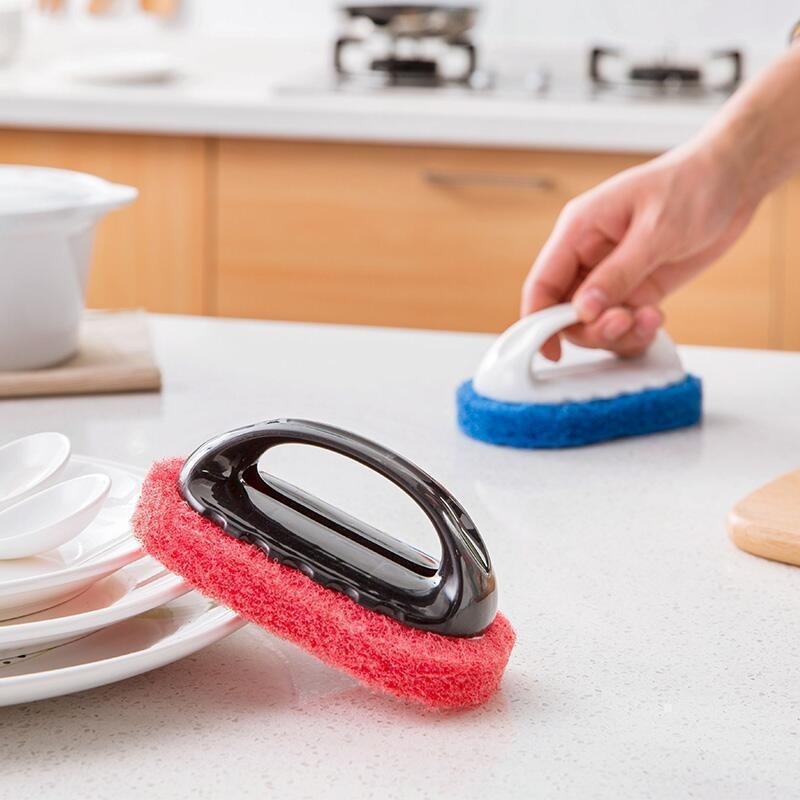 Bàn Chải Vệ Sinh Nhà Bếp/Phòng Tắm Có Tay Cầm Tiện Dụng