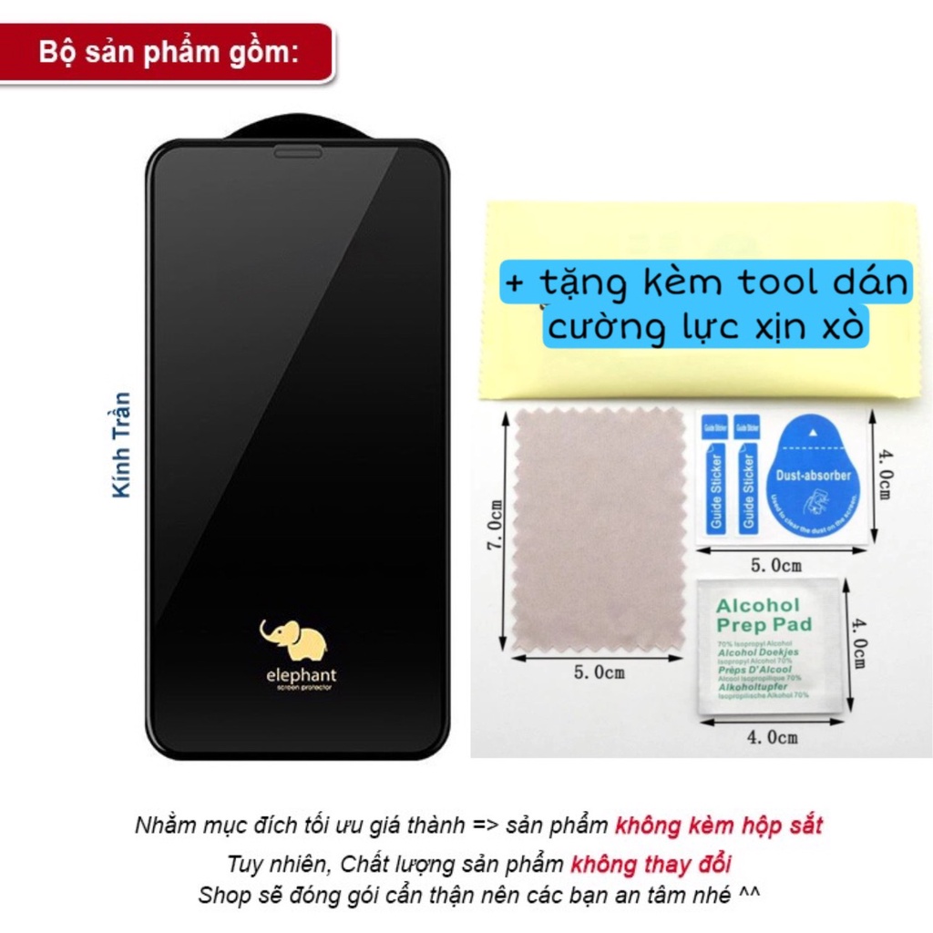 Kính Cường Lực 6D Voi Chống Vỡ full màn hình chính hãng WK cho các dòng iP