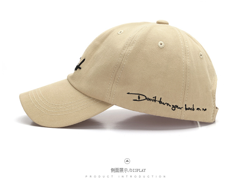 Mũ lưỡi trai thêu họa tiết chữ cá tính cho nam và nữ