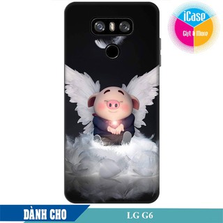Ốp lưng nhựa cứng nhám dành cho LG V20 in hình HEO CON THIÊN THẦN