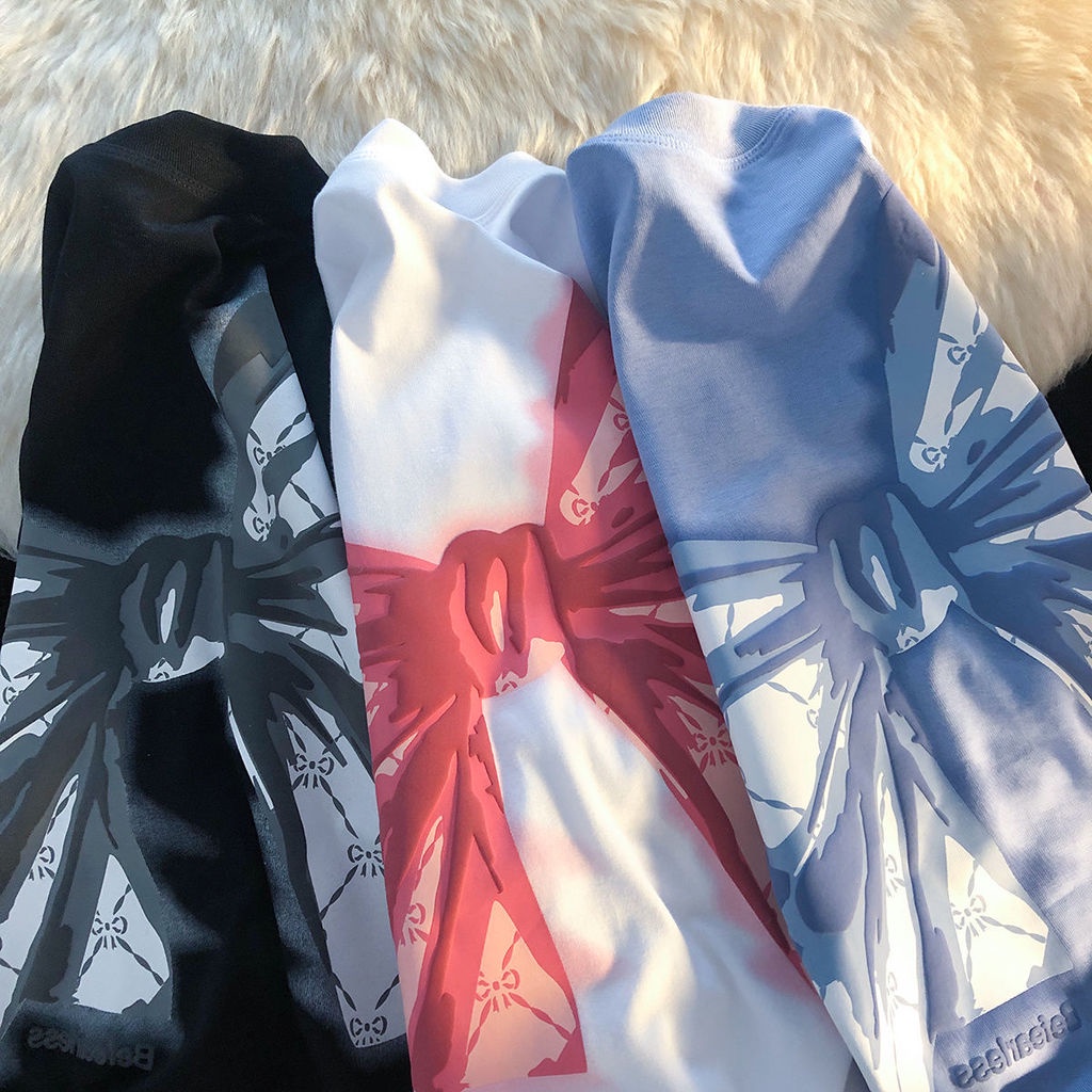 Áo Thun Tay Ngắn Cổ Tròn In Họa Tiết Dễ Thương Thời Trang Mùa Hè Cho Nữ