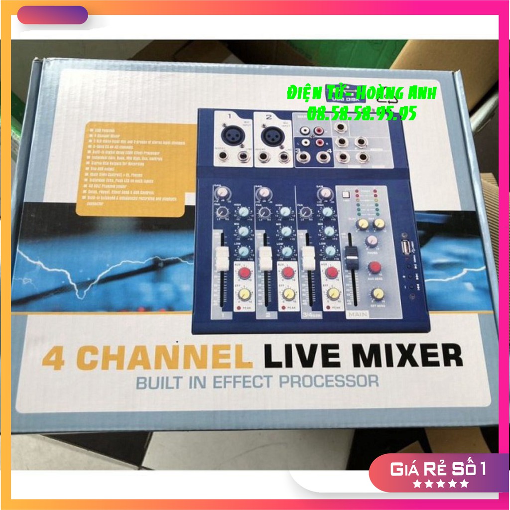 [Mã ELHACE giảm 4% đơn 300K] Combo Mixer Yamaha F4 Bluetooth, Và Micro Thu Âm Bm-900 hát Karaoke Online Tiếng Cực Hay