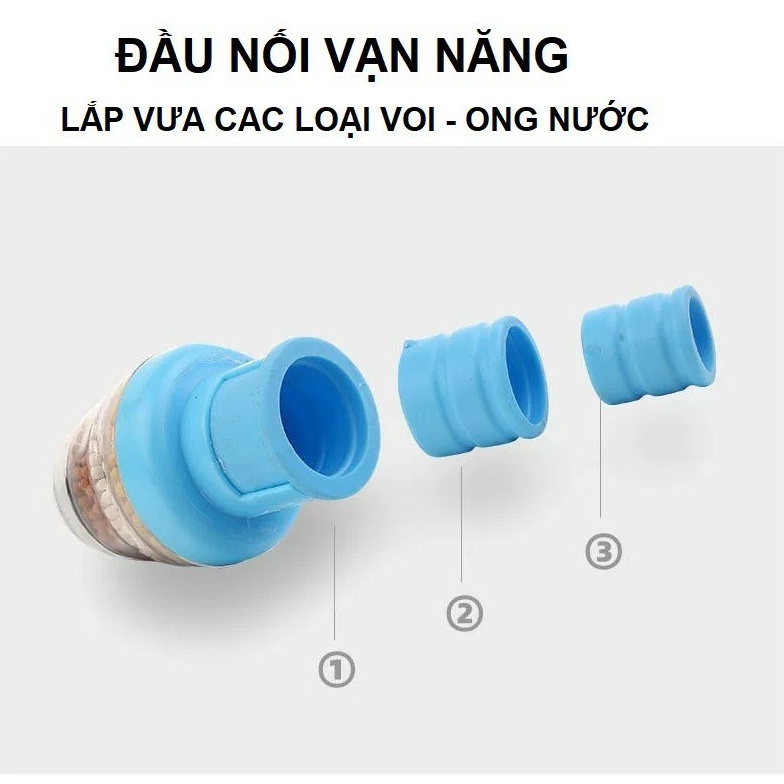 Lọc nước tại vòi với bộ đầu lọc 6 tầng giúp sạch hơn GD105