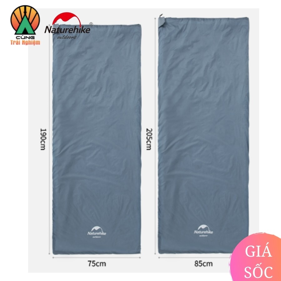 Túi Ngủ Gấp Gọn Nhẹ Mềm Mại Naturehike NH21MSD09 Dành Cho Du Lịch Dã Ngoại Văn Phòng