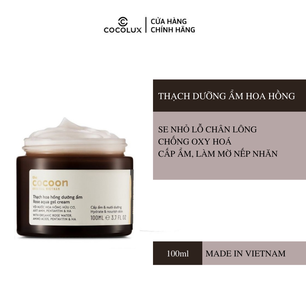 Thạch Hoa Hồng Dưỡng Ẩm Cocoon 100ml