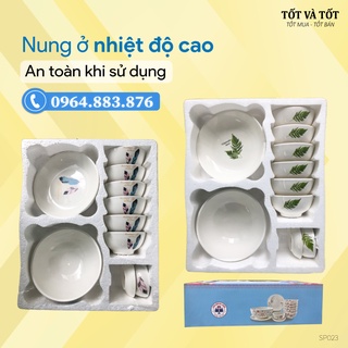BỘ BÁT ĐĨA BÁT TRÀNG 11 MÓN