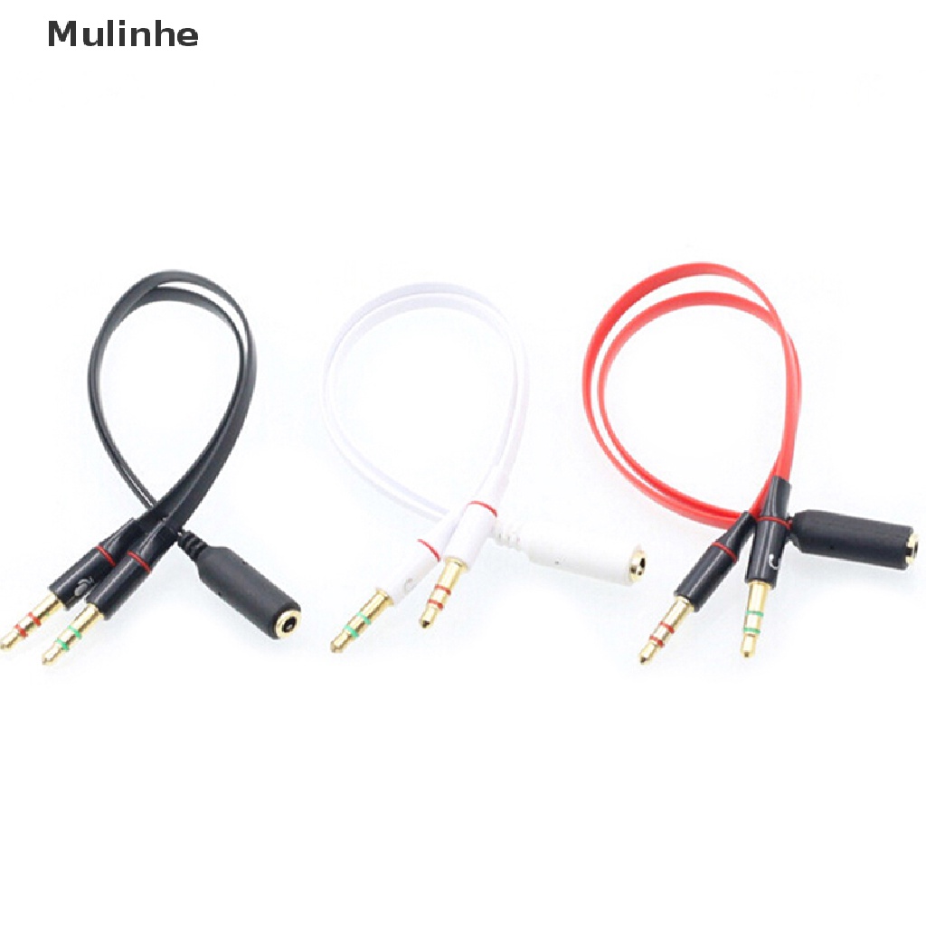 1 Giắc Chia Chữ Y Từ Pc 3.5Mm Sang 1 Cổng Cắm Tai Nghe Và Mic
