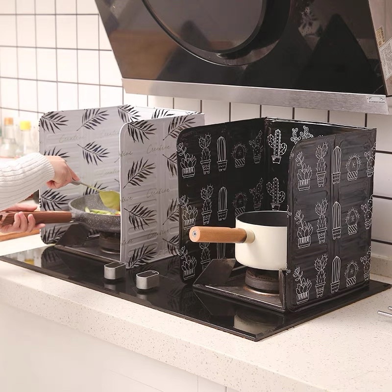 Miếng Chắn Dầu Mỡ Bếp Ga Có Hoạ Tiết Bắt Mắt Cam Homeware
