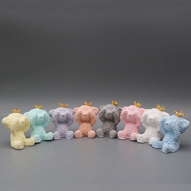 1 Phụ Kiện Trang Trí Bánh Kem Hình Gấu / Vương Miện Dễ Thương Lãng Mạn