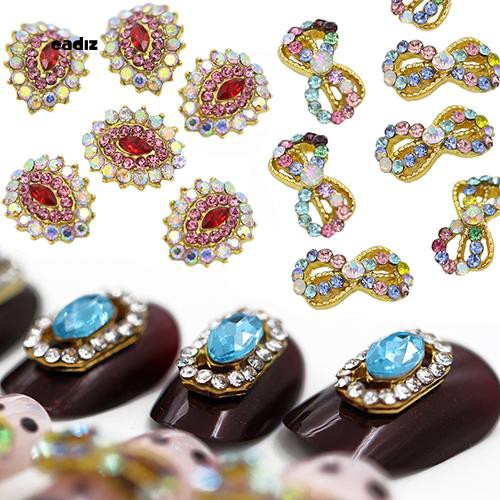 [Hàng mới về] Bộ 10 đá nhân tạo 3D dán trang trí móng tay sang trọng lấp lánh