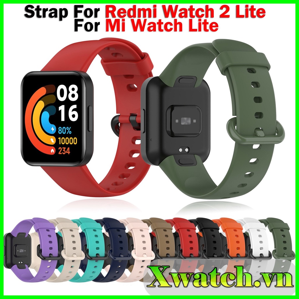 Dây đeo silicon thay thế cho Xiaomi Mi Watch Lite Redmi Watch 2 Redmi Watch 2 Lite