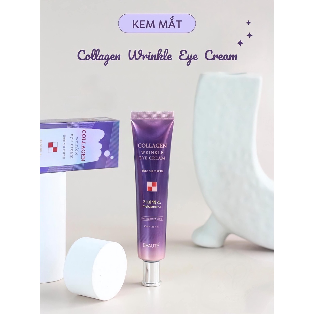 Kem Dưỡng Chống Lão Hóa, Ngừa Nếp Nhăn Vùng Mắt Melasma-X Collagen Wrinkle Eye Cream 40ml