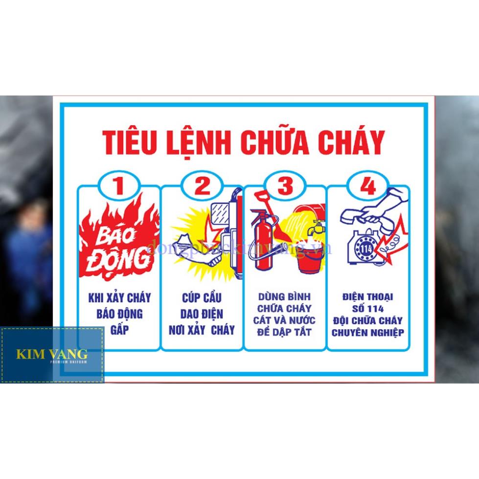 BỘ NỘI QUY, TIÊU LỆNH,cấm lửa,cấm thuốc PCCC