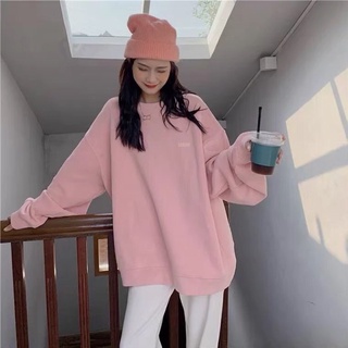 - Áo nỉ sweater basic trẻ trung form thụng oversize
