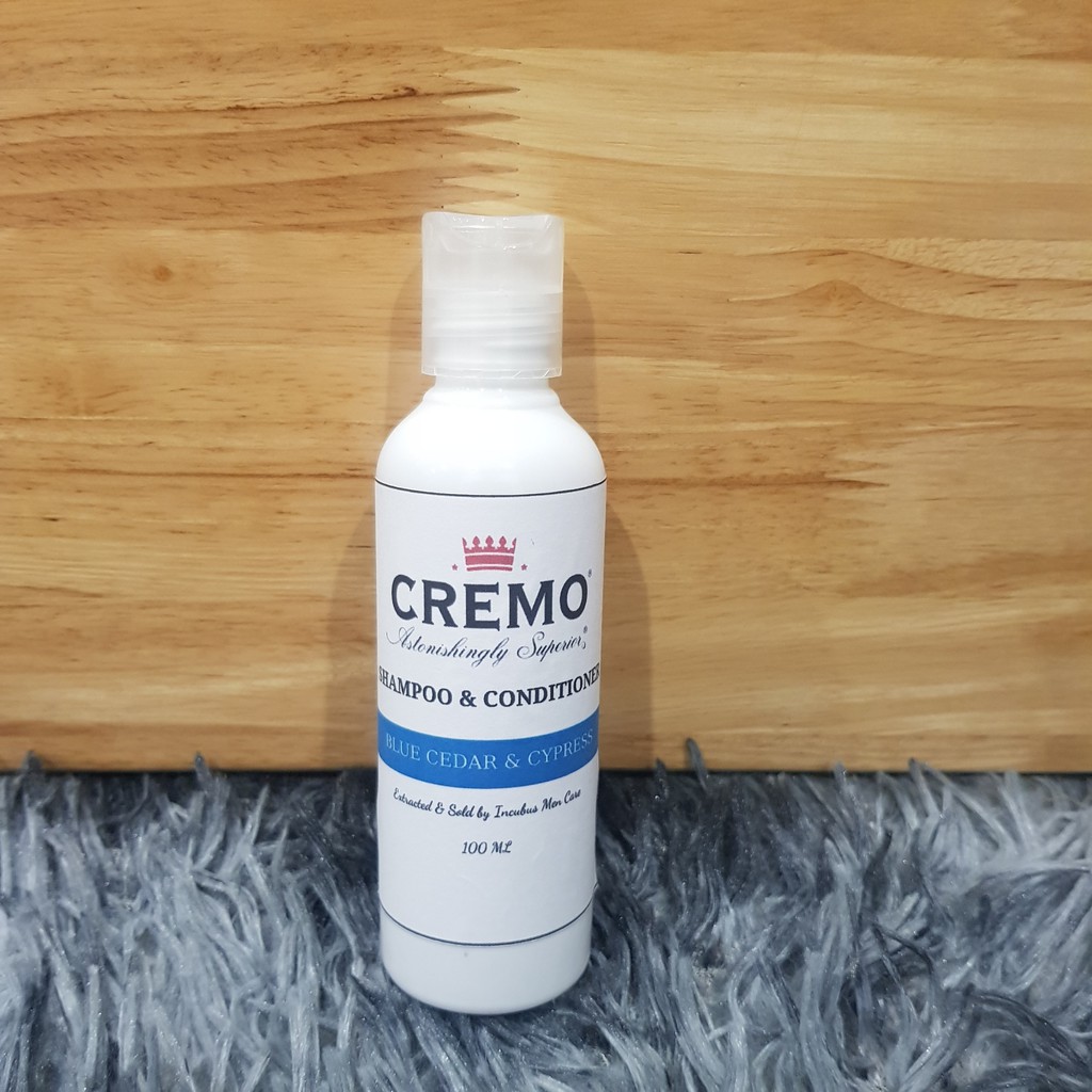 Dầu gội xả 2 in 1 Cremo Blue Cedar & Cypress (100-473ml) - Chính Hãng US Mỹ