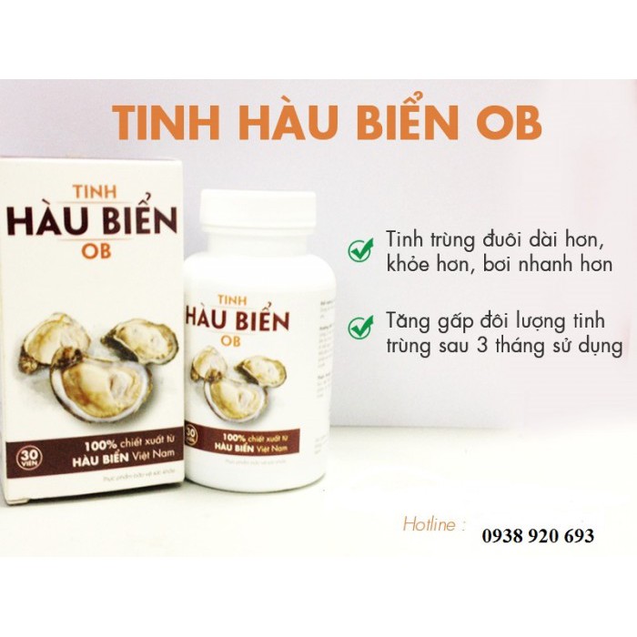 TINH HÀU BIỂN OB Lọ 30 Viên